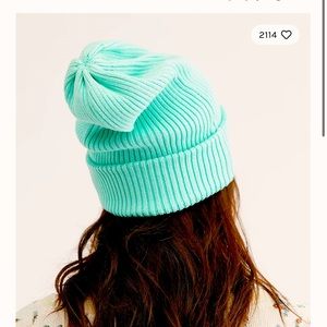 Free people outside the lines beanie
